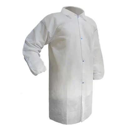 Polypropylene (PP) Lab-Coat, White