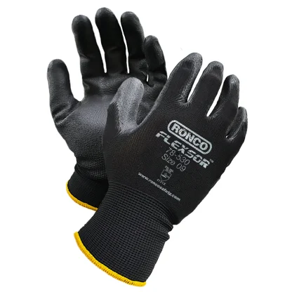 Flexsor PU Palm Coated Polyester Gloves