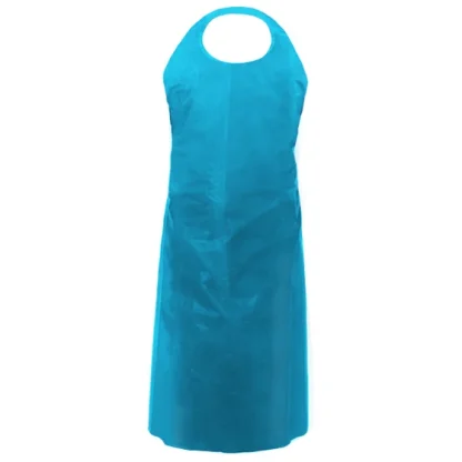 Polyethylene (PE) Apron, 0.75 Mil, White, Blue & Yellow - Image 2